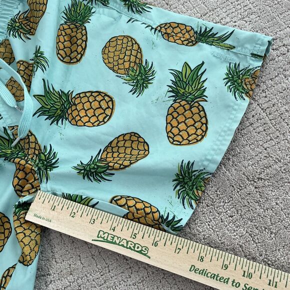 Trinity Collective Swim Shorts Mens Medium Mesh Lined Pineapple Graphic* - Picture 7 of 12